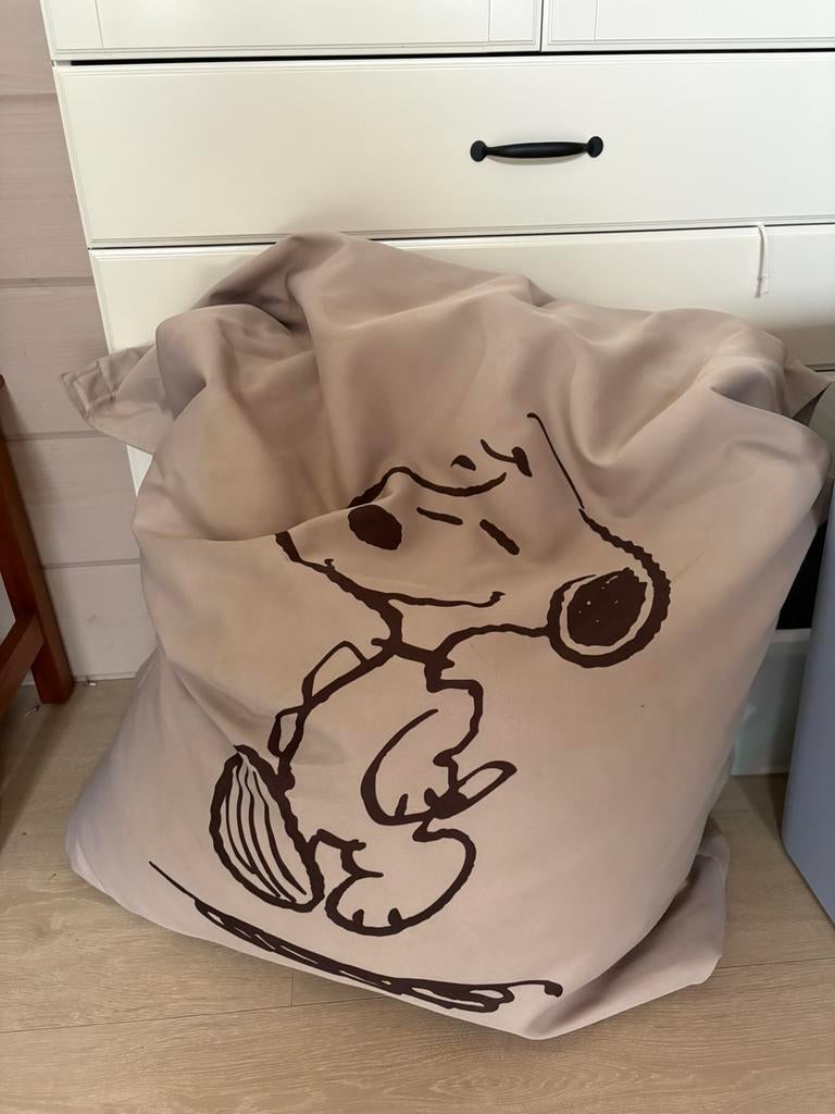 Zitzak Snoopy, Huis en Inrichting, Ophalen, Zo goed als nieuw, Beige, Zitzak