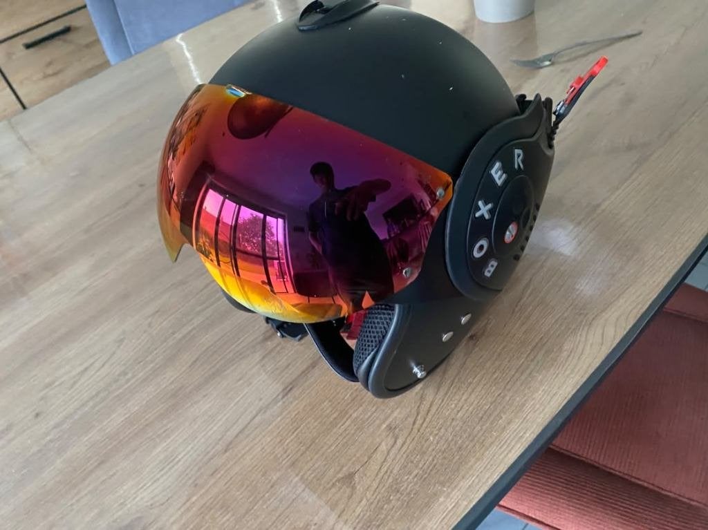 Boxer helm, Fietsen en Brommers, Ophalen, Zo goed als nieuw, Large, Roof
