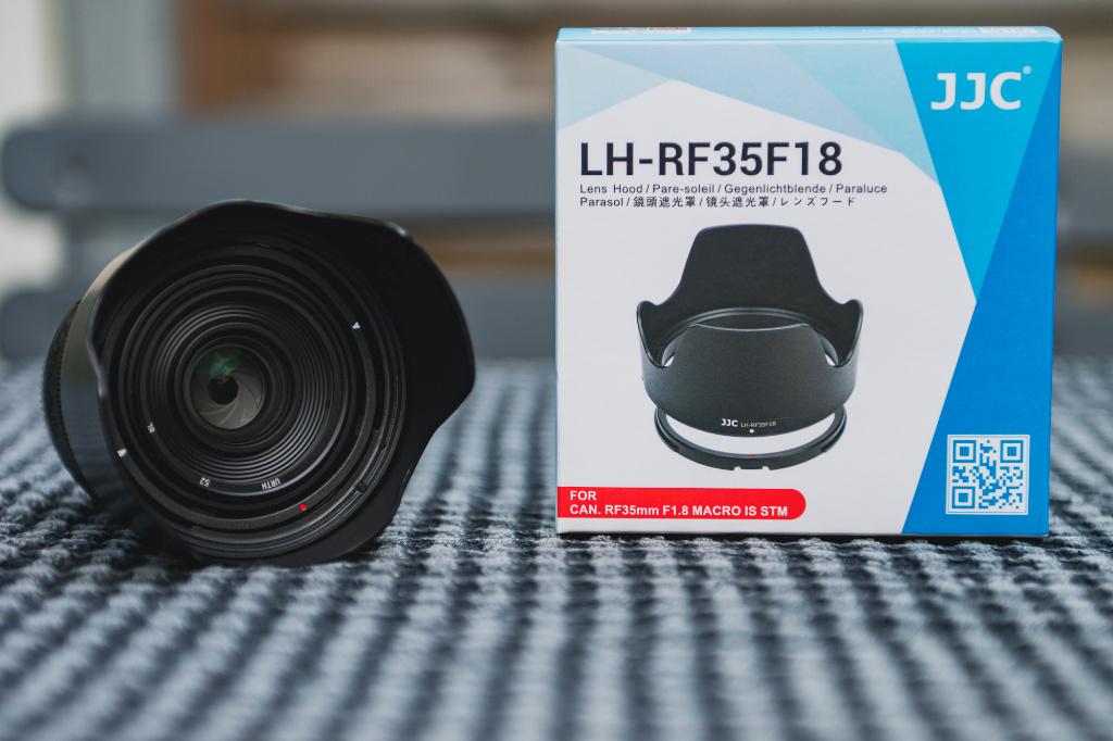 Objectif CANON RF 35mm f1.8 MACRO + pare-soleil offert, Enlèvement, Utilisé, Objectif macro