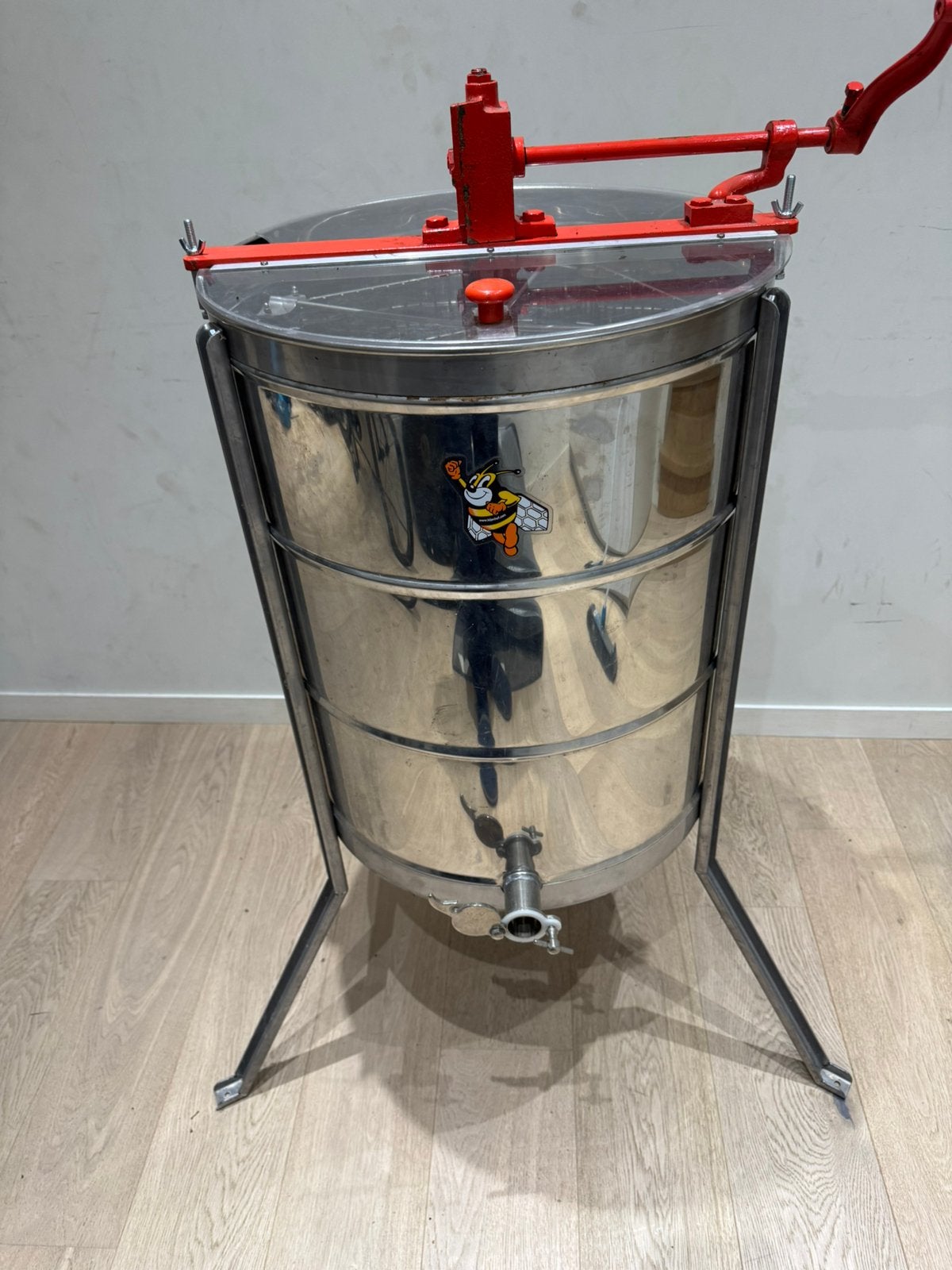 Honingslinger 3 raams RVS, Bijen