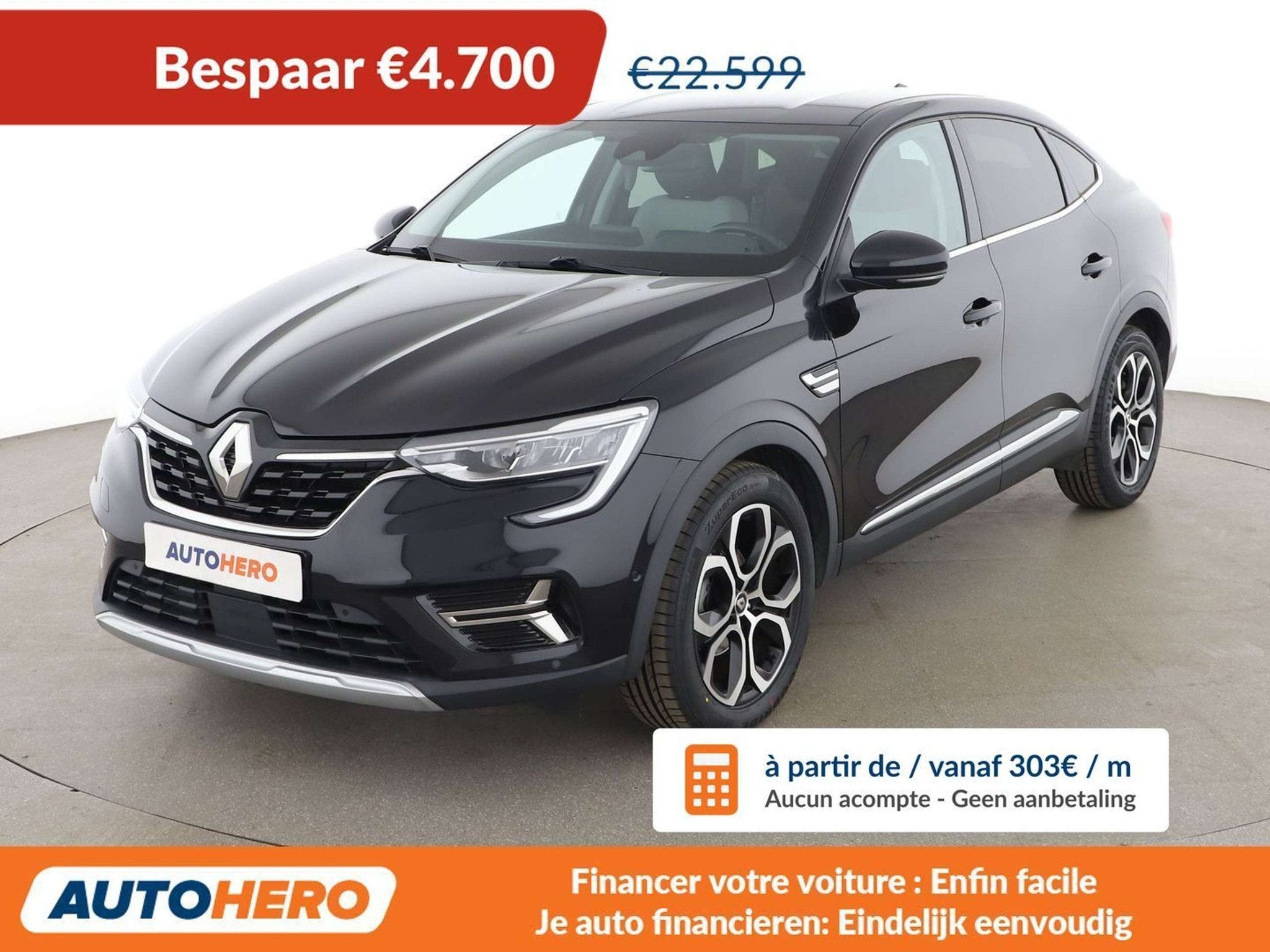 Renault Arkana 1.3 TCe Mild-Hybrid R.S. Line (bj 2021), Auto's, Renault, Te koop, Arkana, ABS, Adaptive Cruise Control, Airbags