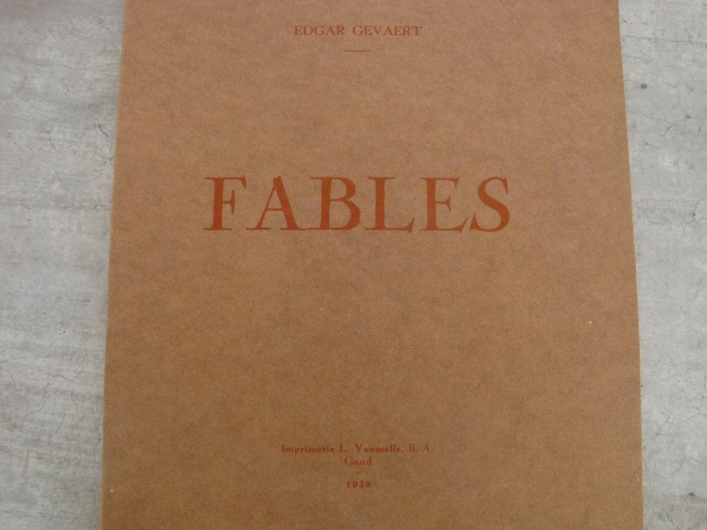 FABLES - EDGAR GEVAERT, Boeken, Ophalen of Verzenden, Gelezen