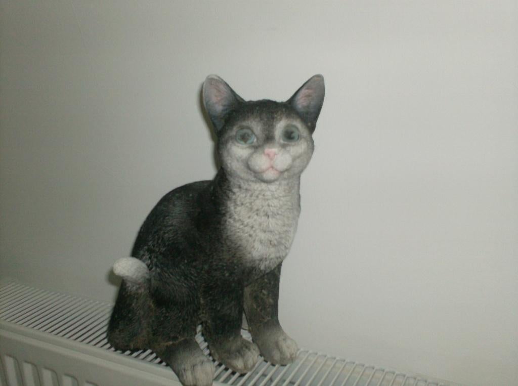 mooi beeld poes, Ophalen of Verzenden, Zo goed als nieuw, Dierenbeeld