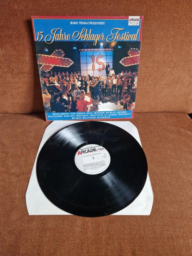 15 jahre schlager festival 2 platen, Cd's en Dvd's, Vinyl | Pop, Ophalen of Verzenden