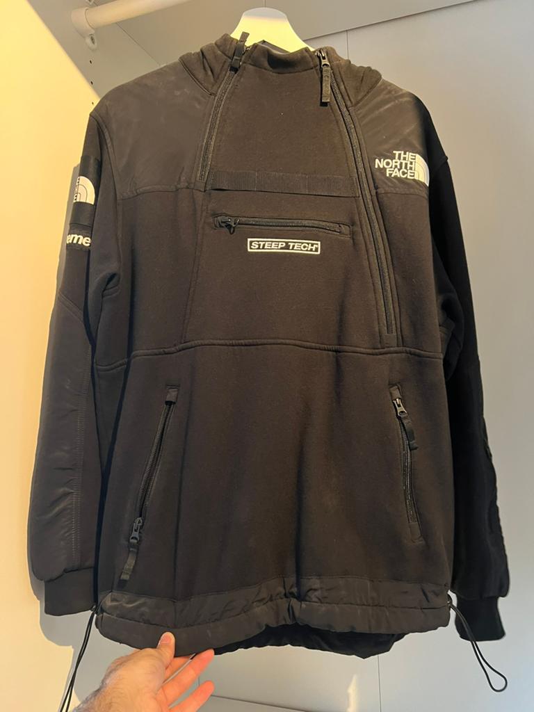 Supreme x TNF steep tech pullover Medium Black, Kleding | Heren, Ophalen, Zo goed als nieuw