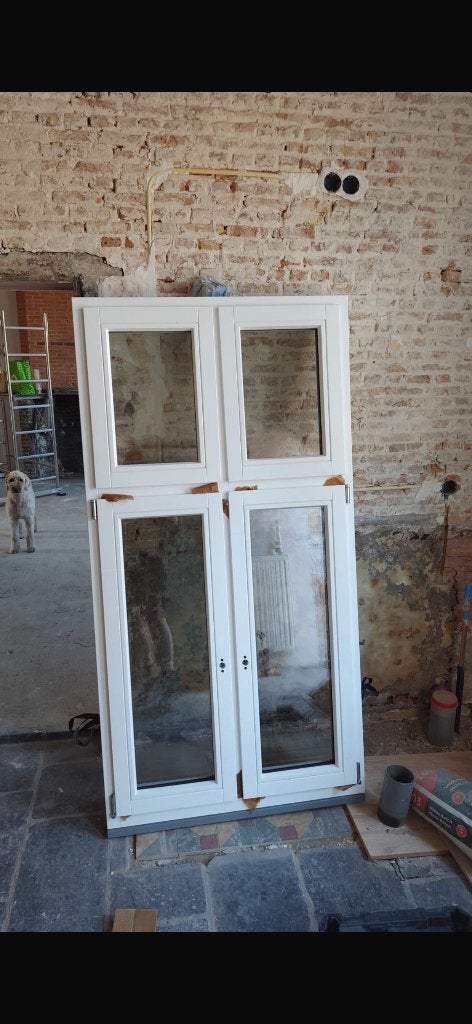 3 Houten ramen, Doe-het-zelf en Bouw, Raamkozijnen en Schuifdeuren, Nieuw, 150 tot 225 cm, Hout, Ophalen