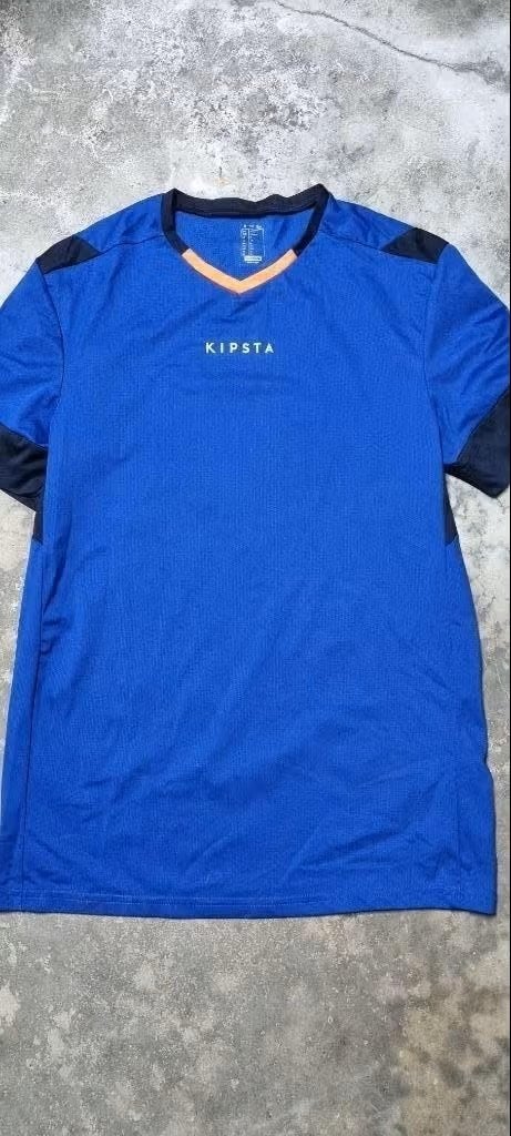 blauwe voetbal / sport t-shirt Kipsta maat XS - Smal, Blauw, Kipsta, Ophalen of Verzenden, Voetbal