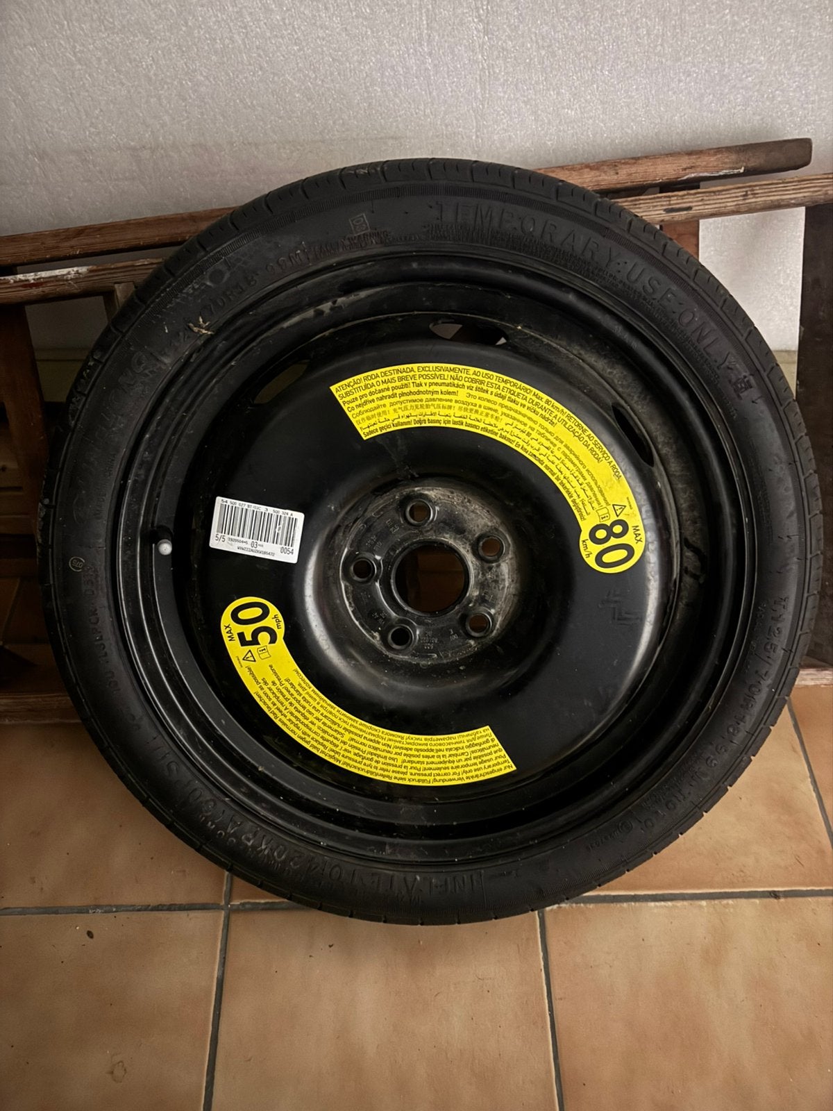 Resevewiel audi a3/ Vw Golf, Ophalen, Gebruikt