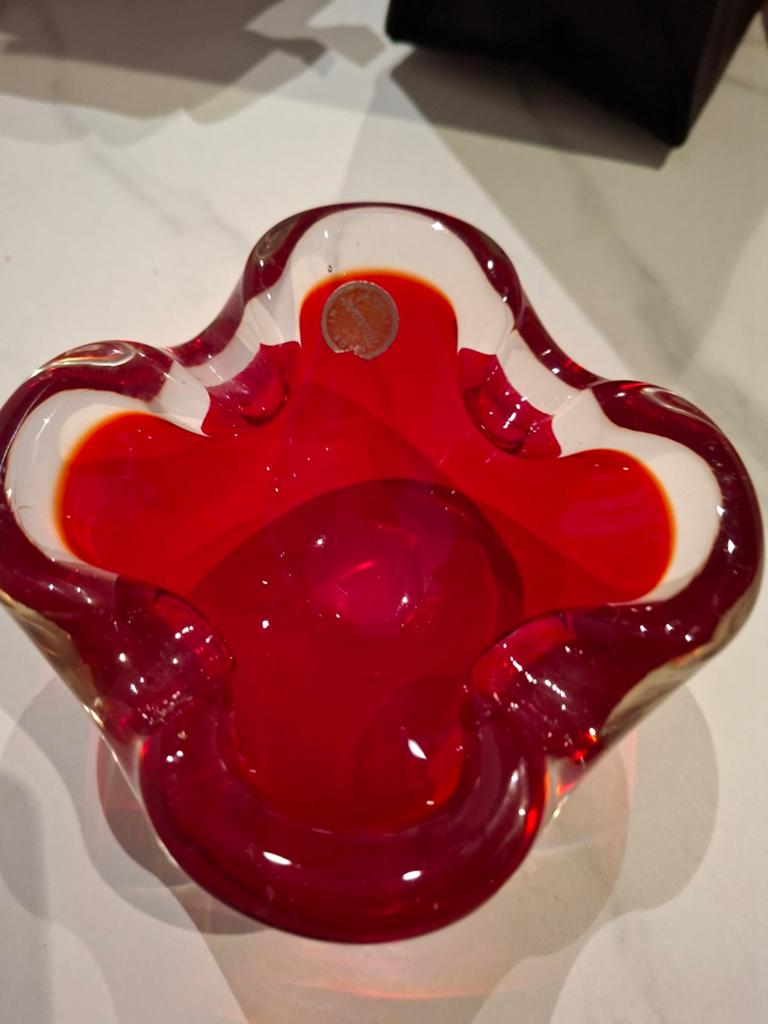 Prachtige Vintage Murano Glazen Asbak, Antiek en Kunst, Antiek | Schalen, Ophalen