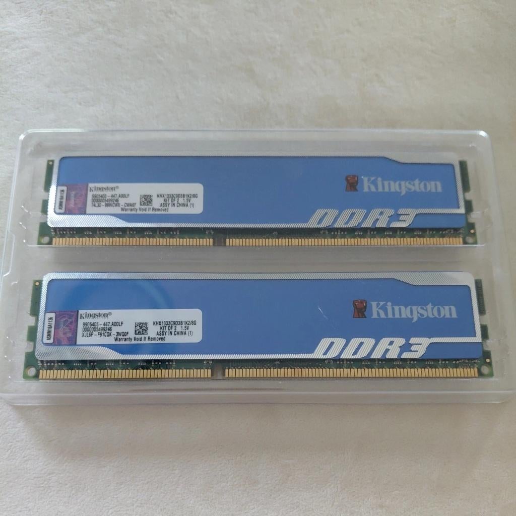 Kingston Ddr3 Ram KHX1333C9D3B1K2/8G, Computers en Software, RAM geheugen, 1333 MHz, Server, 8 GB, Nieuw
