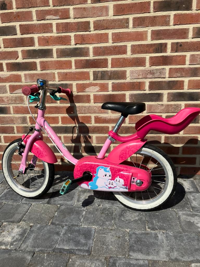 Kinderfiets Unicorn 14 inch, Fietsen en Brommers, Ophalen, Gebruikt, Minder dan 16 inch, Zijwieltjes