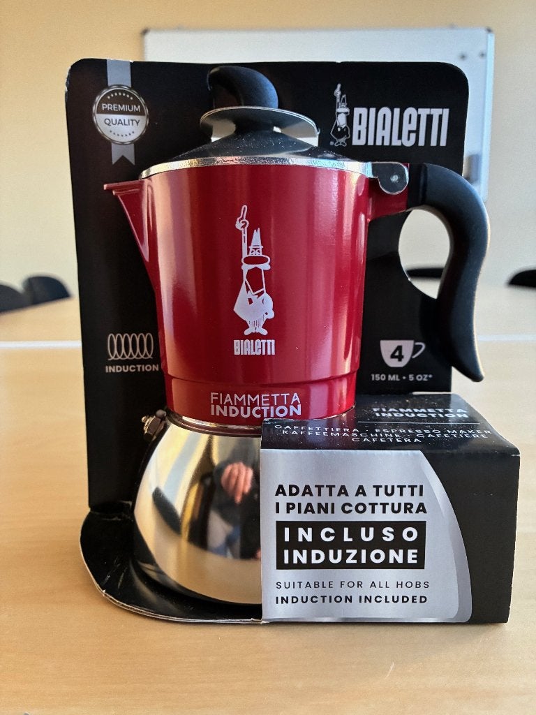 BIALETTI - Cafetière pour expresso NEUVE, Réservoir d'eau amovible, 2 à 4 tasses, Café moulu, Neuf