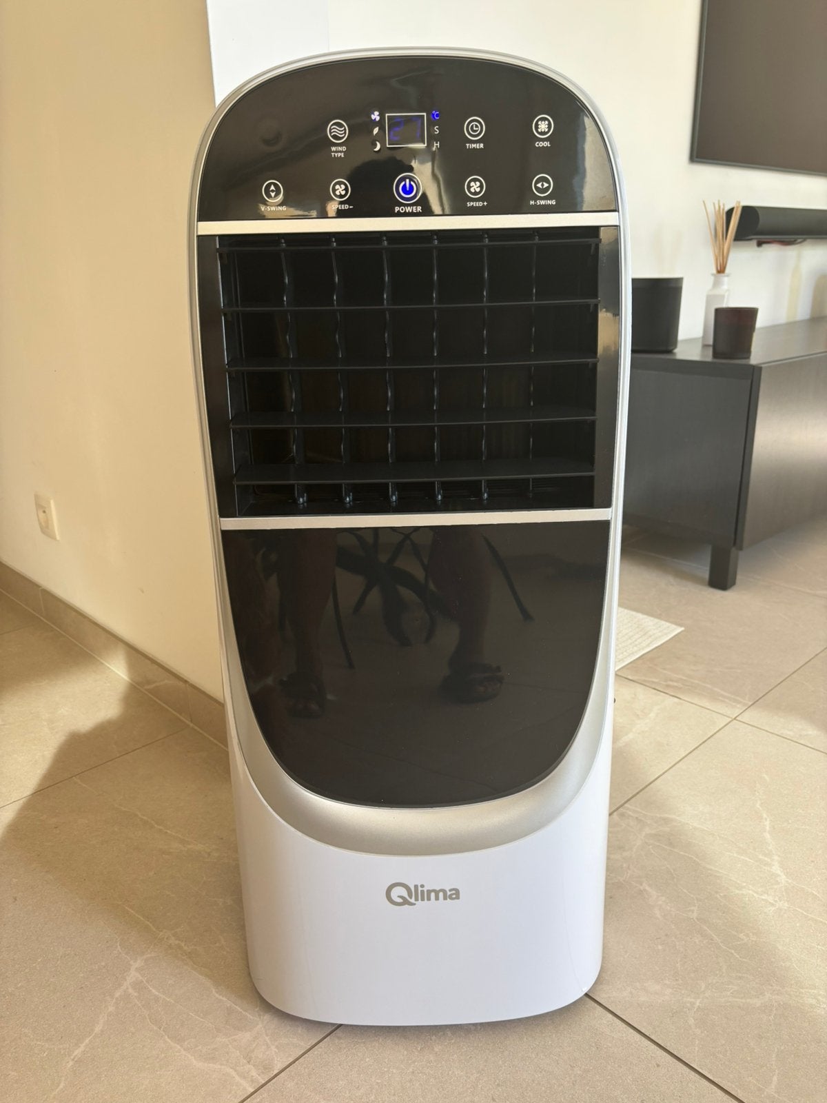 Refroidisseur d'air mobile Qlima LK2100, Electroménager, Climatiseurs, Enlèvement, Neuf, Télécommande