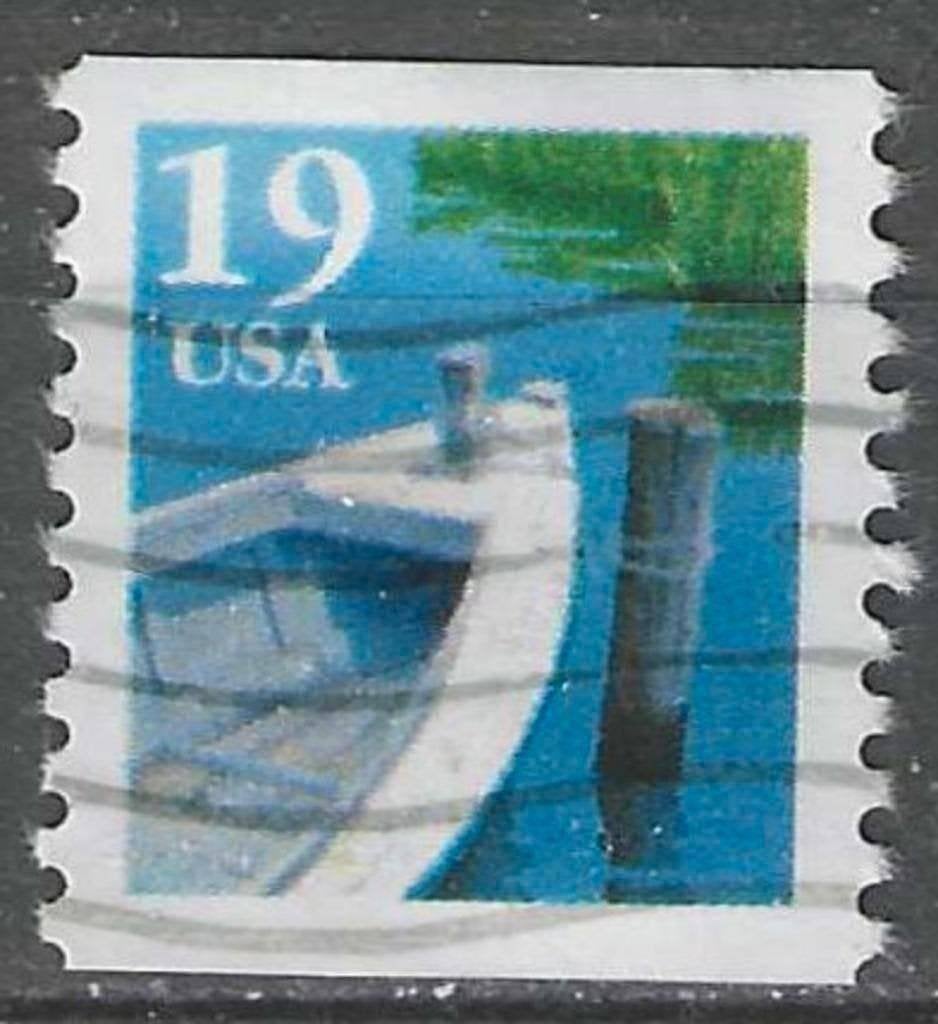 USA 1991 - Yvert 1962 - Transport - Roeiboot (ST), Verzenden, Gestempeld