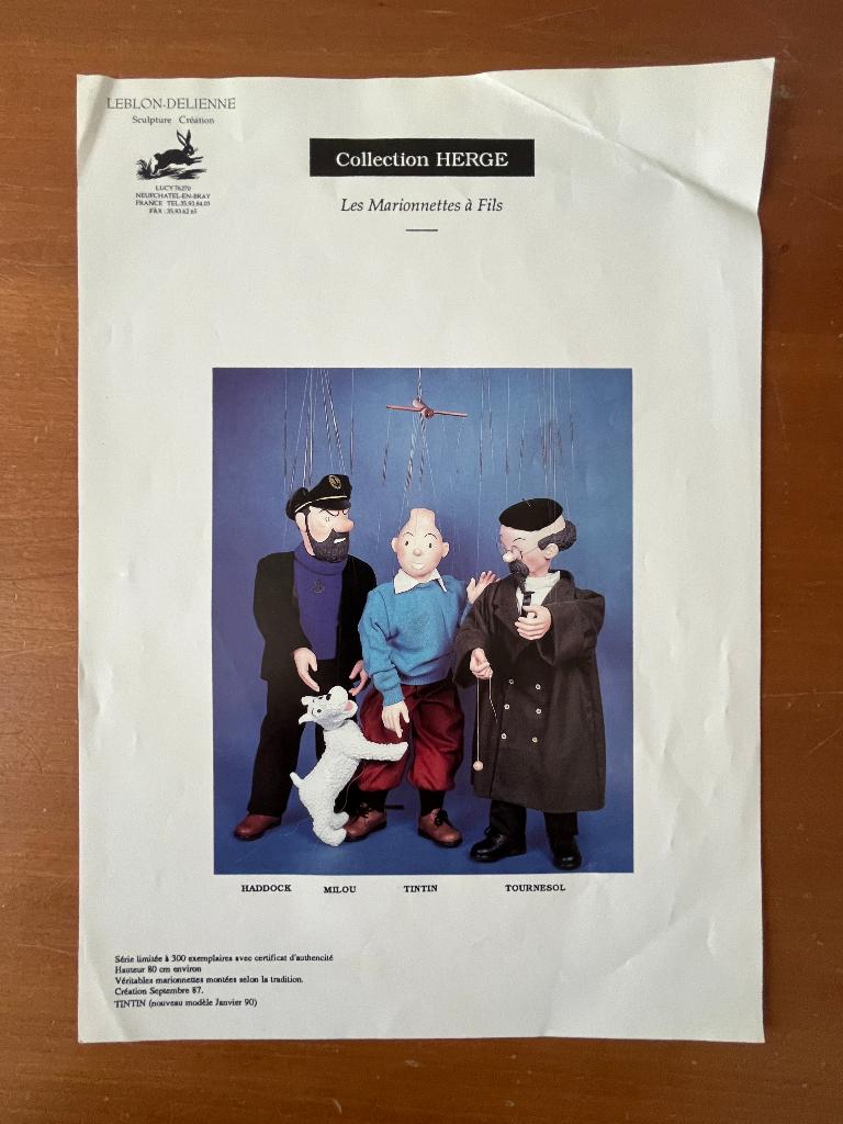 A4 publicitaire - Tintin, Enlèvement ou Envoi, Tintin