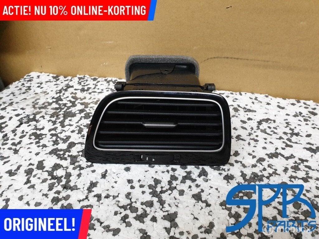 GOLF 7 RECHTS LUCHTROOSTER HOOGGLANS ZWART LIJST Sierlijst, Neuf, Enlèvement ou Envoi, Volkswagen, Volkswagen