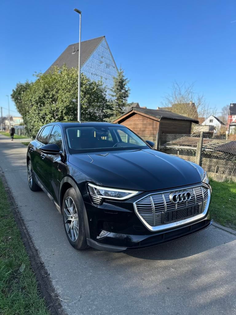Audi e-tron 50 quattro — 12/2020 — inclusief btw, Auto's, Automaat, Zwart, Elektrisch, Particulier