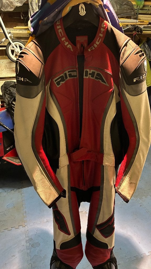 Motorpak Richa tweedelig maatje 54, Motoren, Ophalen, Richa, Tweedehands, Heren