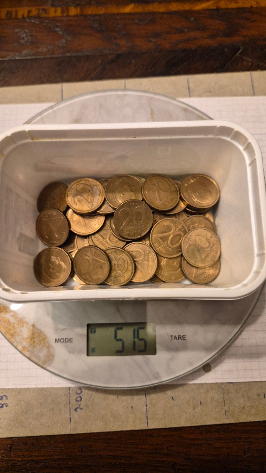 Albert 2 muntstukken van  20 frank 0,500 kg, Postzegels en Munten, Ophalen, Overig, Setje