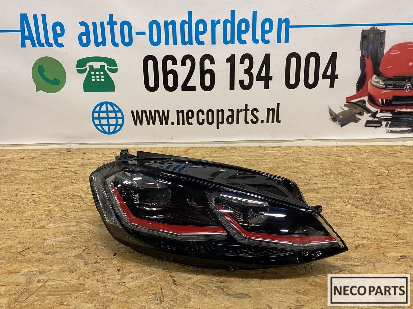 VW GOLF 7 FACELIFT GTI VOL LED KOPLAMP RECHTS 5G1941082A, Gebruikt, -, Volkswagen, -