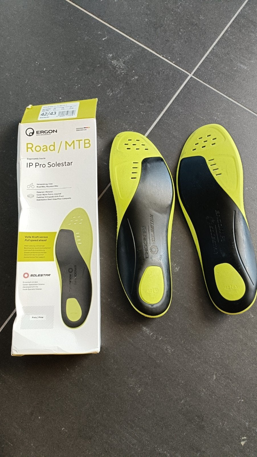 ERGON IP Pro Solestar binnenzool 42/43., Fietsen en Brommers, Ophalen of Verzenden
