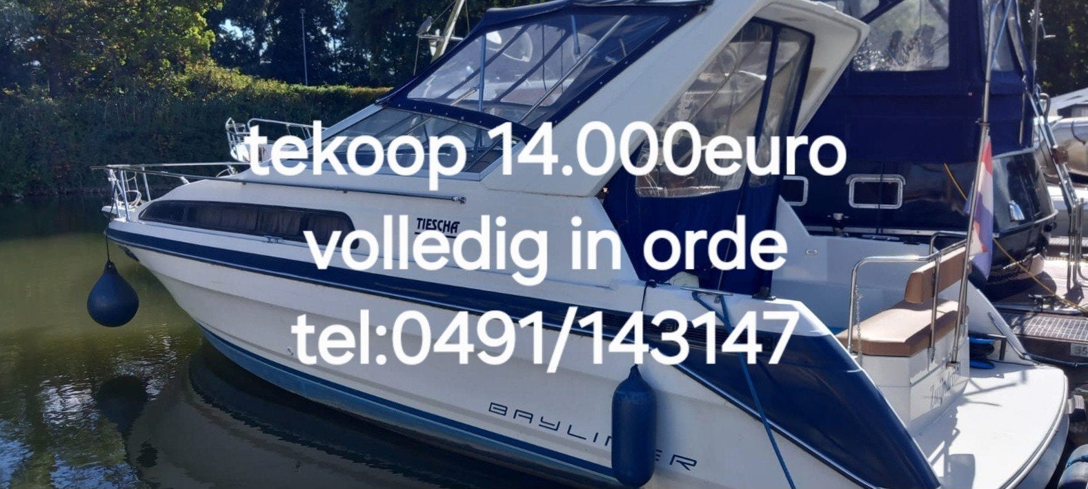 tekoop bayliner 9x3m, 3 m, 9 m, Enlèvement ou Envoi, Diesel