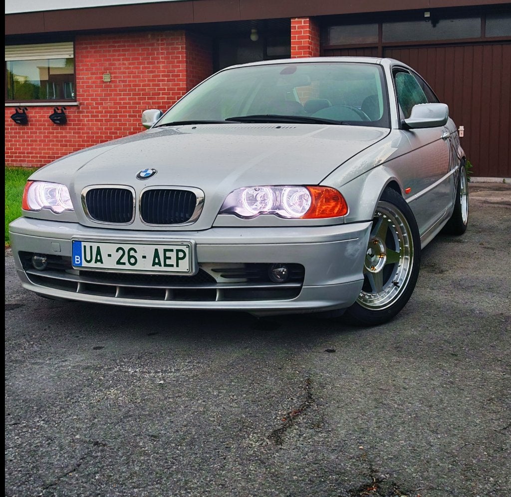 BMW e46 318ci, Autos, Cuir, Achat, Boîte manuelle, Noir