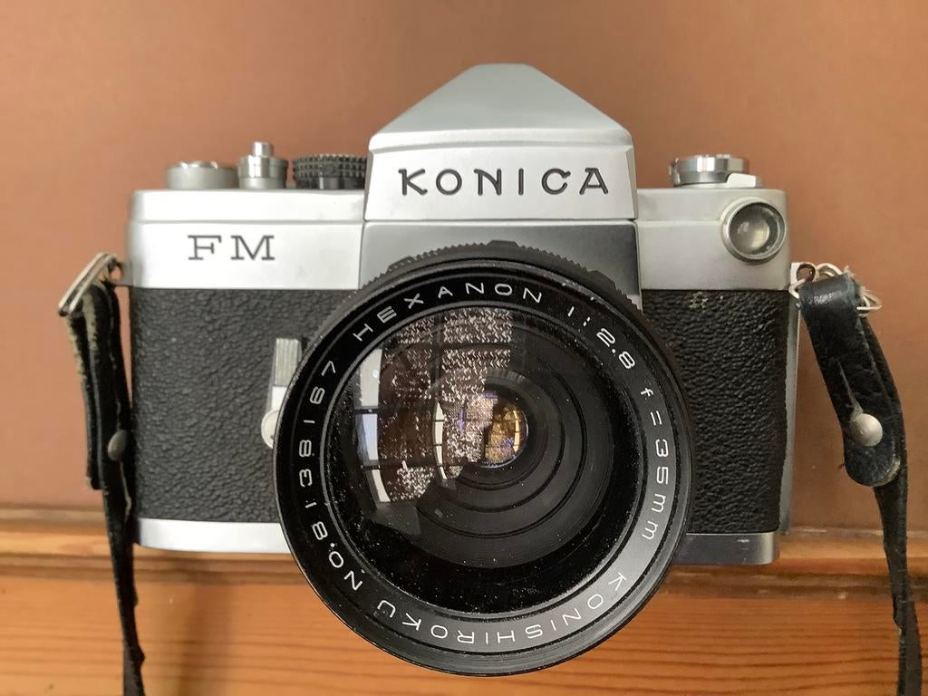 Appareil photo reflex  Konica FM avec objectif Hexanon 35mm., TV, Hi-fi & Vidéo, Appareils photo analogiques, Enlèvement, Utilisé