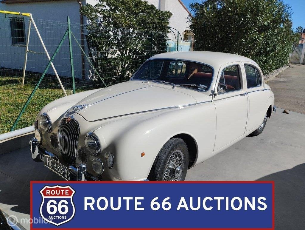 Jaguar Mark 1 3.4 Litre | 1959 | Route 66 Auctions, Auto's, Zwart, Bedrijf, Handgeschakeld, Overige carrosserie