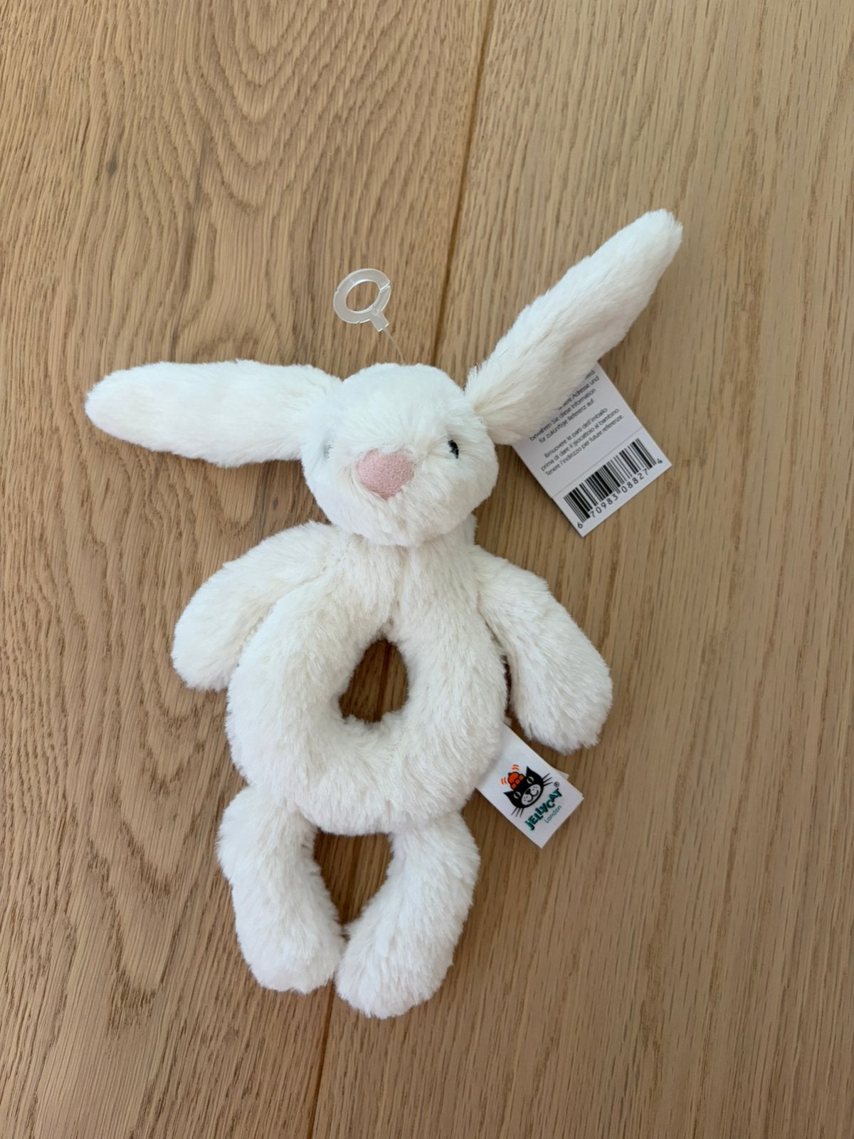 Nieuwe jellycat bashful bunny grabber, Jellycat, Met geluid, Ophalen of Verzenden, Klein (minder dan 20 cm)