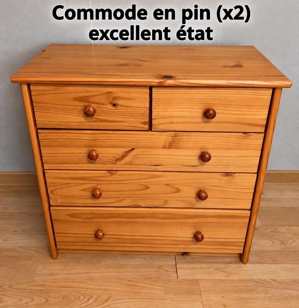 Commode en pin, Enlèvement, Utilisé, Pin