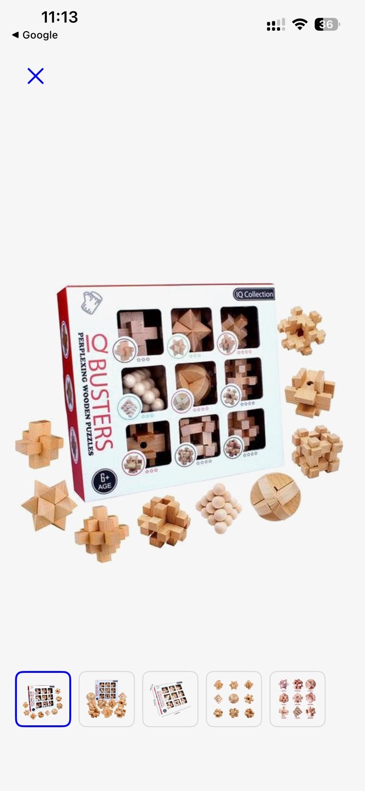 9 houten puzzels, Ophalen, Nieuw