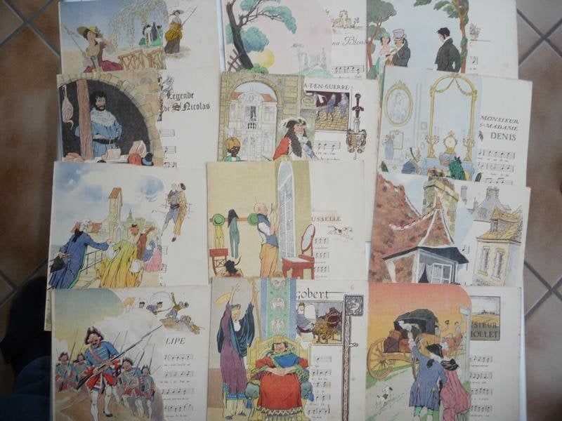 Menus (anciens) illustrés par Roger BRODERS, Verzamelen, Ophalen of Verzenden