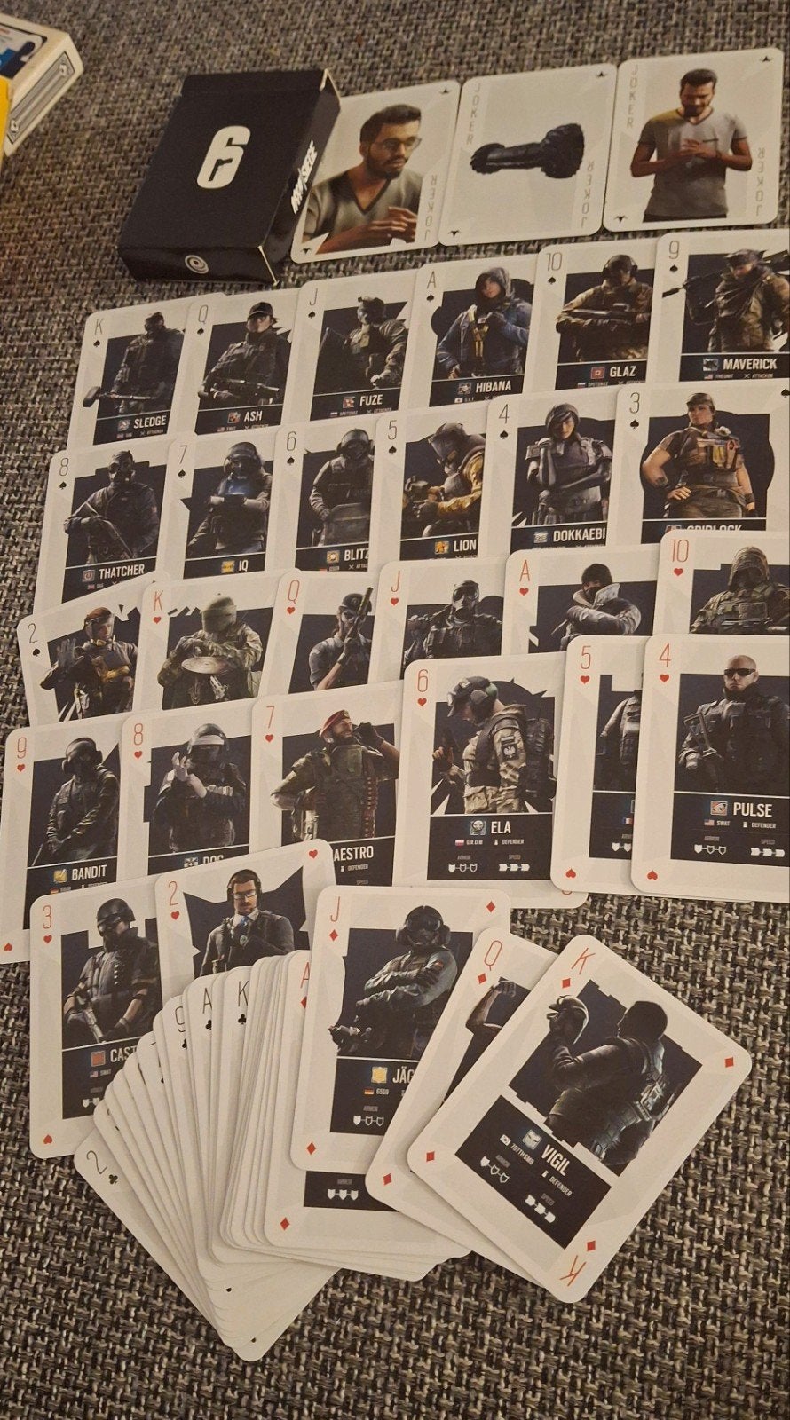 Jeu de cartes à jouer rare Rainbow 6 Siege Game Computer, Enlèvement ou Envoi, Comme neuf, Carte(s) à jouer