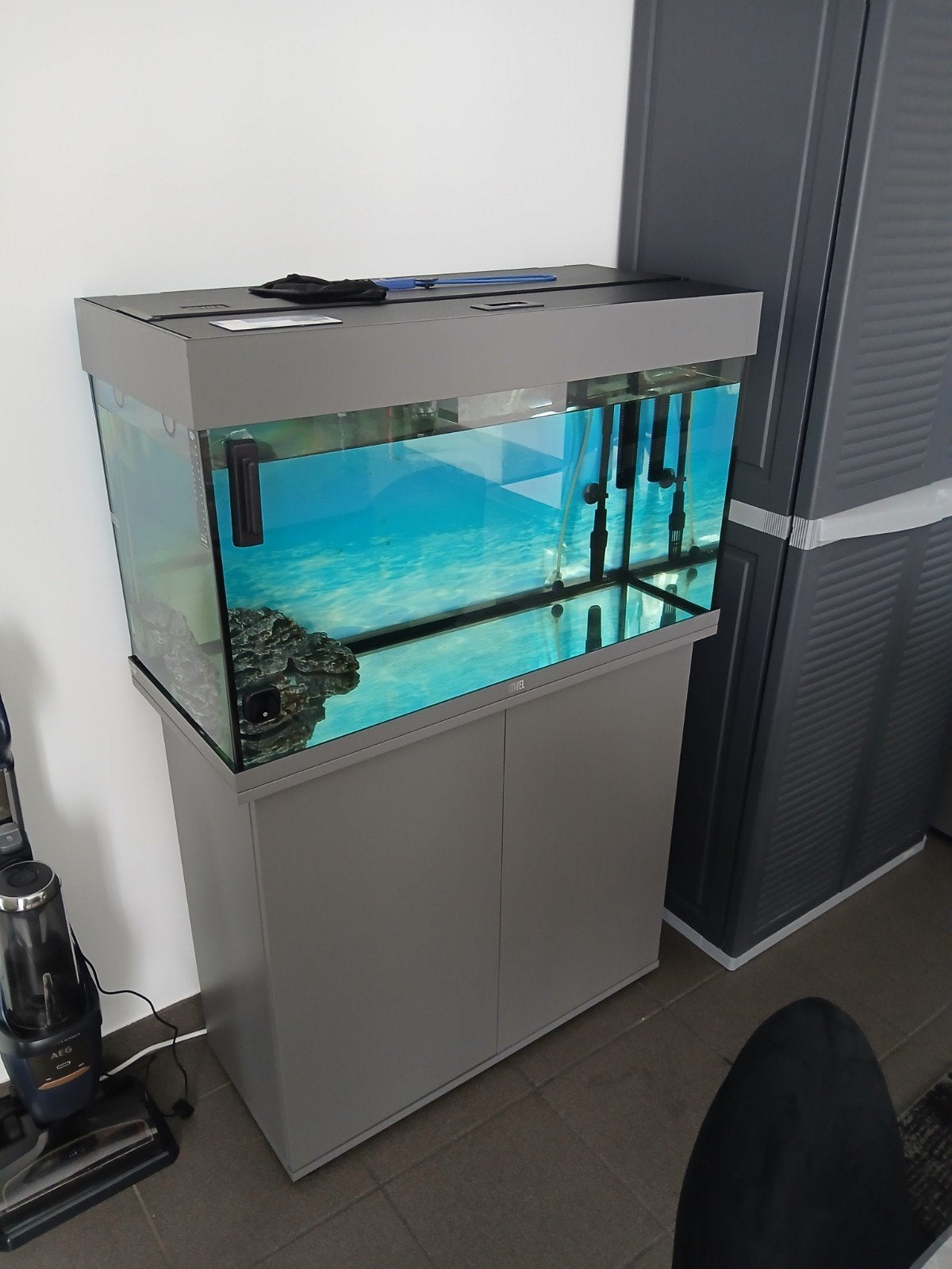 Juwel aquarium grijz 125 liter met meubel led, Dieren en Toebehoren, Ophalen, Filter, Juwel