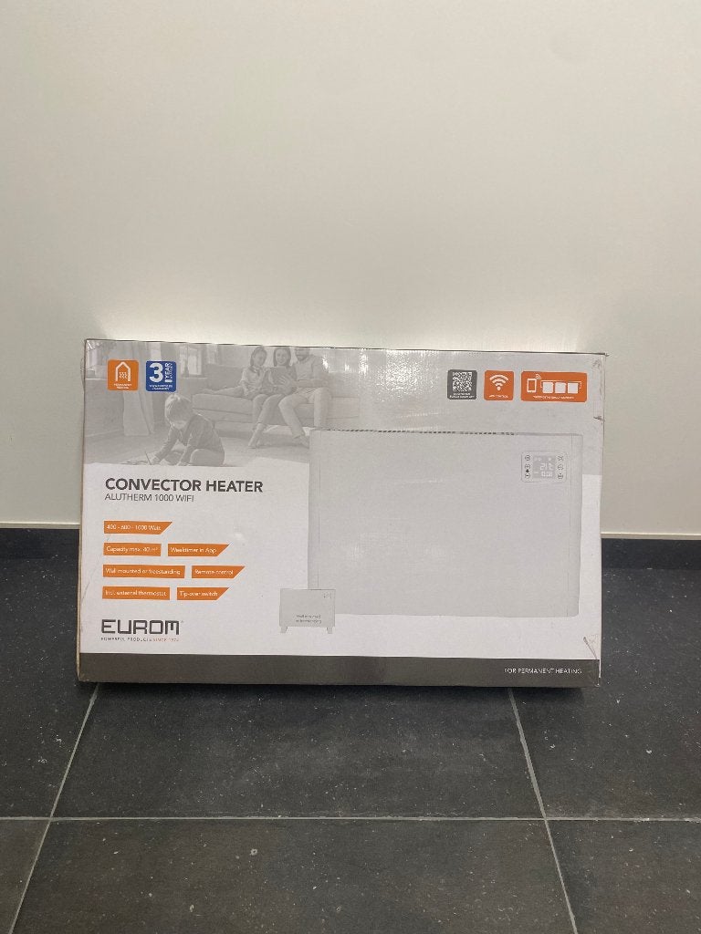 convectorkachel - elektrische verwarming, Doe-het-zelf en Bouw, Ophalen, 30 tot 80 cm, Zo goed als nieuw, 60 tot 150 cm