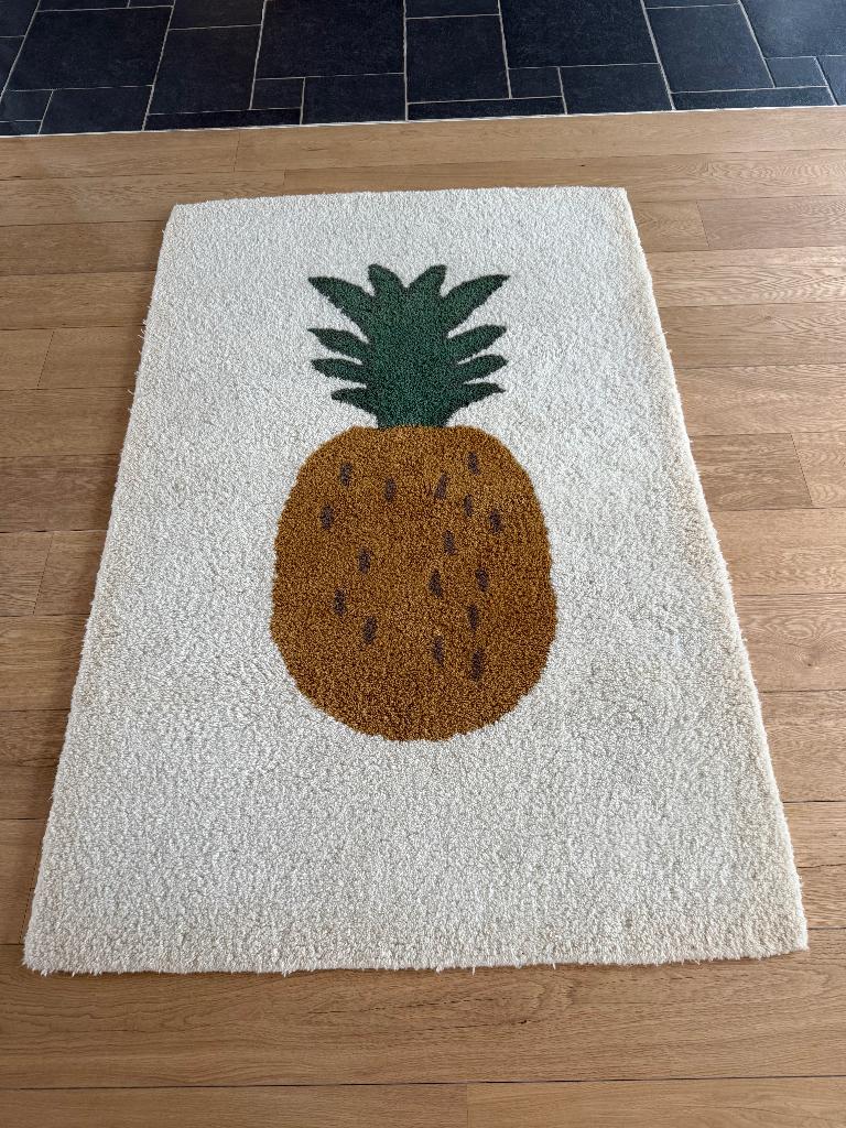 Ferm Living - ananas  vloerkleed 180x120, Kinderen en Baby's, Ophalen, Gebruikt, Overige typen