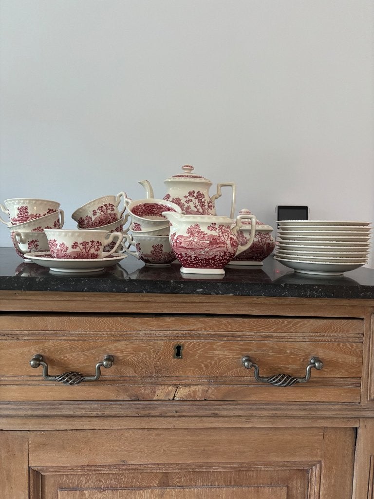 Villeroy & Boch Rusticana rouge — service à café vintage, Antiquités & Art, Enlèvement ou Envoi