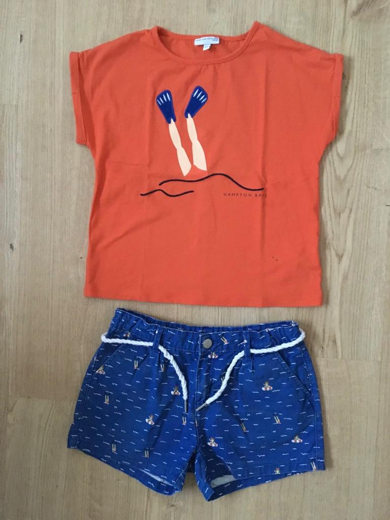JBC, SET short bleu et t-shirt orange Diver 128, Enfants & Bébés, Vêtements enfant | Taille 128, Enlèvement ou Envoi, Ensemble