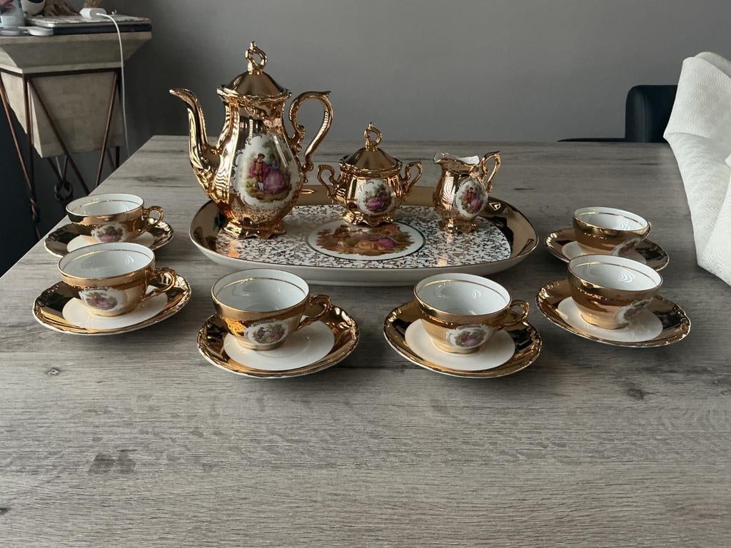 Vintage koffieset, Ophalen