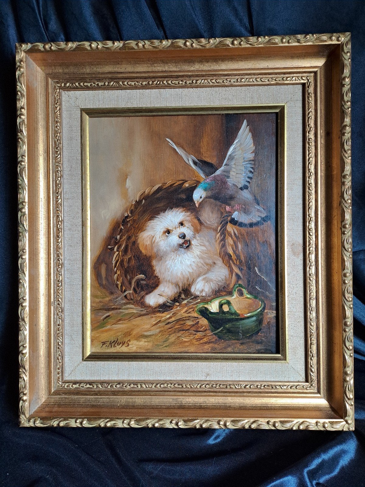 schilderij Olie op Paneel, Ophalen of Verzenden, Gesigneerd, Paneel