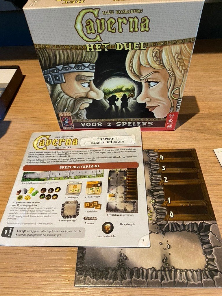 Caverna Duel /Ankhor /Draghan / 1nacht Wolf Waaghalzen, Een of twee spelers, Ophalen of Verzenden, Zo goed als nieuw