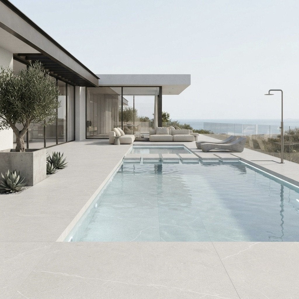 Terras Tegel  Cortina Avorio 900x900x20mm, Tuin en Terras, Keramiek, Nieuw, Ophalen of Verzenden, 10 m² of meer