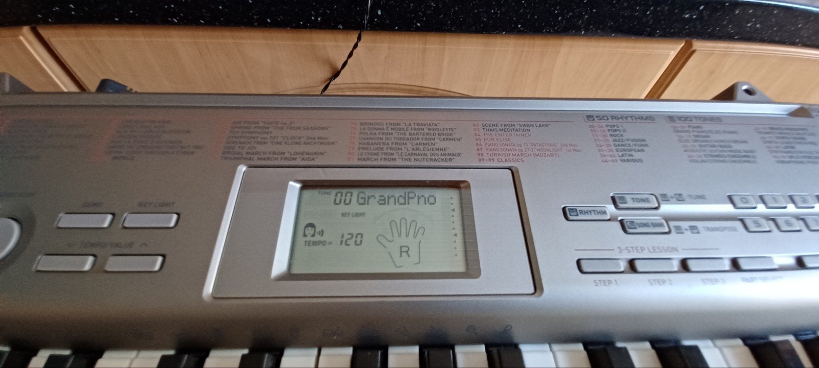 casio LK-120 keybord, Musique & Instruments, Comme neuf, Enlèvement, Avec pied, 61 touches