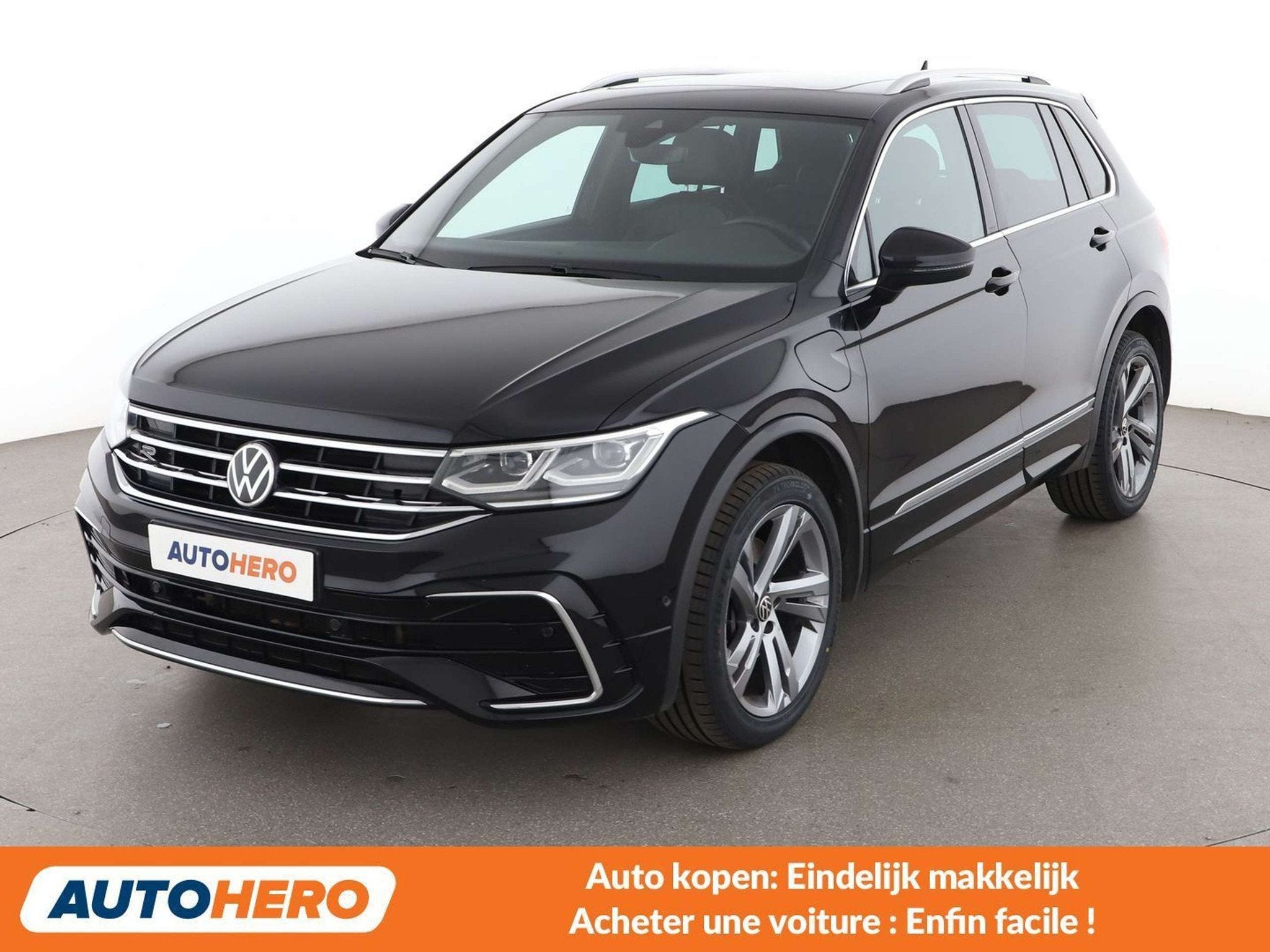 Volkswagen Tiguan 1.4 eHybrid R-Line (bj 2021, automaat), Auto's, 245 pk, Gebruikt, 1811 kg, Adaptive Cruise Control