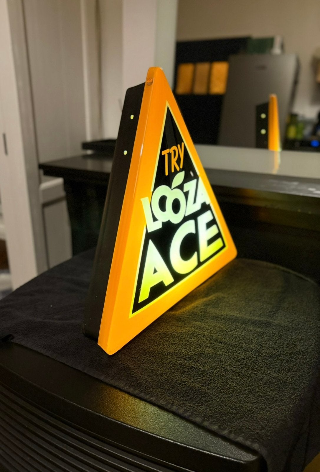 Ace looza luminaire publicitaire  vintage H45 L40, Antiquités & Art, Enlèvement