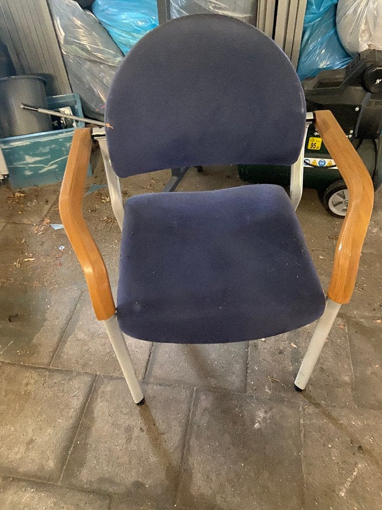 stoelen, Maison & Meubles, Chaises, Enlèvement, Utilisé, Bois, Bleu