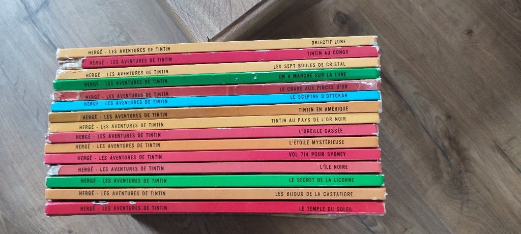 BD TINTIN - lot de 15 albums, Plusieurs BD, Enlèvement ou Envoi, Utilisé, Hergé