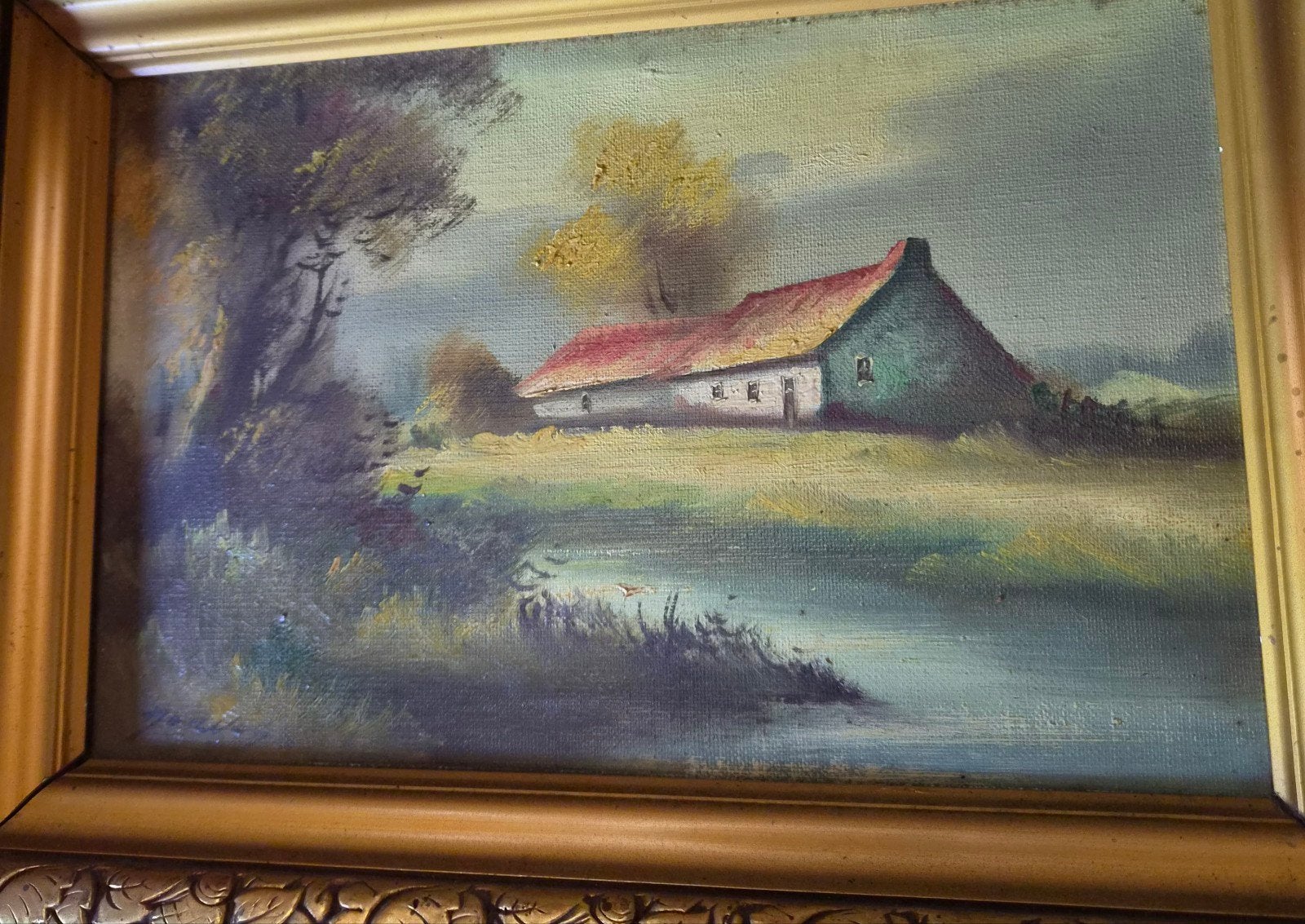 Paysages, Antiquités & Art, Enlèvement ou Envoi, Signé, Panneau