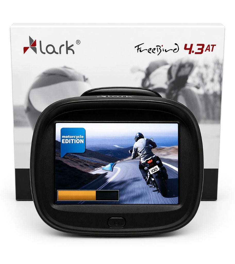 ACTIE! 4.3” Waterdicht Motor GPS – LARK FREEBIRD – BLUETOOTH, Motoren, Accessoires | Navigatiesystemen, Info@drktech.be, Oosterwennel 35 Genk